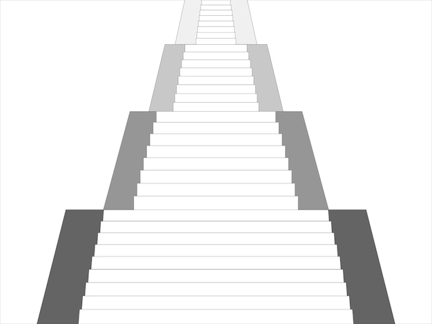 StepbyStep Stairs Векторная иллюстрация для успеха Цель и будущий концептуальный дизайн