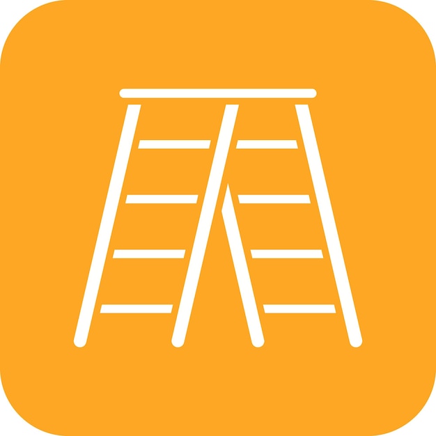 Stepladder vector icon Can be used for Construction Tools iconset