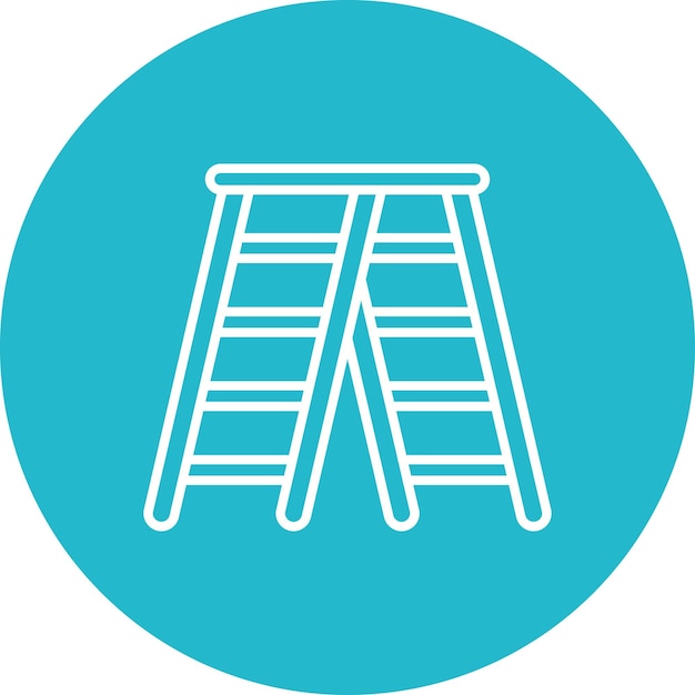 Stepladder Vector Illustration Style