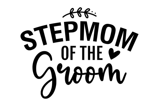 Vector stepmom of the groom