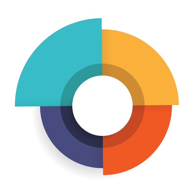 Vettore passaggi per la progettazione del modello di infografica del processo di visualizzazione dei dati aziendali con le icone