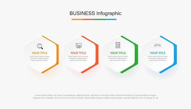 Шаги по временной шкале визуализации бизнес-данных дизайн инфографического шаблона процесса