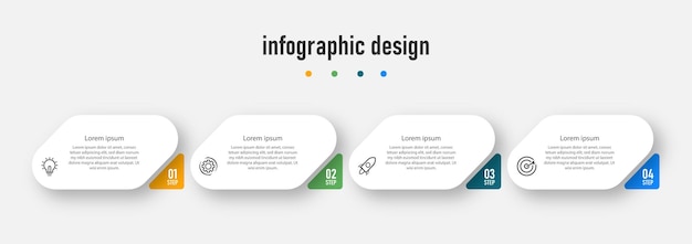 단계 비즈니스 Infographic 템플릿