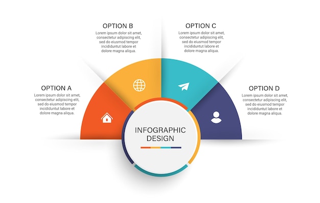 Steps business timeline infographic template design