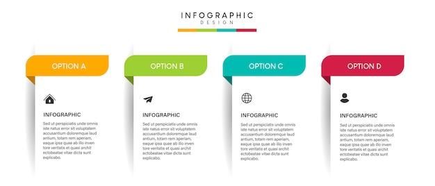 Steps business timeline process infographic template design with icons