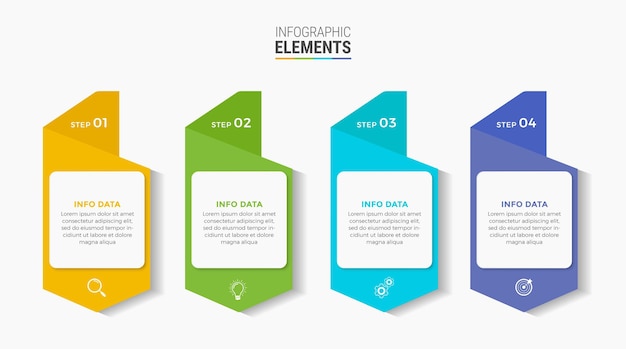 Steps infographic design