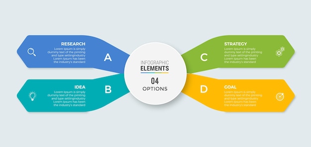 Steps infographic design