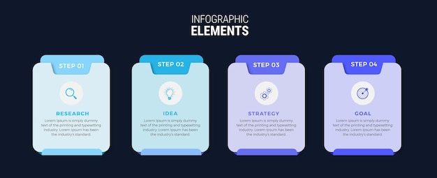 단계 Infographic 디자인