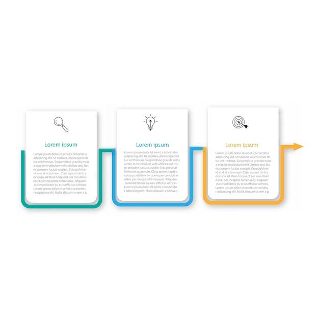steps options elements infographic template