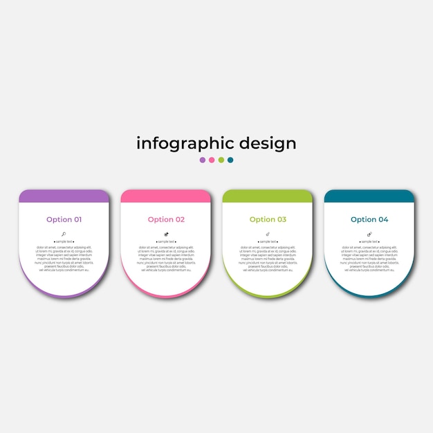 Vettore progettazione del modello di infografica timeline passaggi