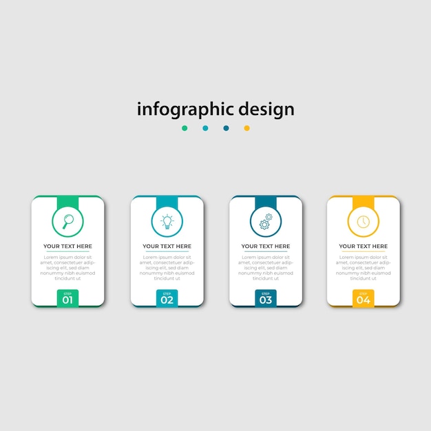 Steps Timeline Infographics Design Template Premium Vector