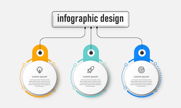 Steps timeline infographics design template  