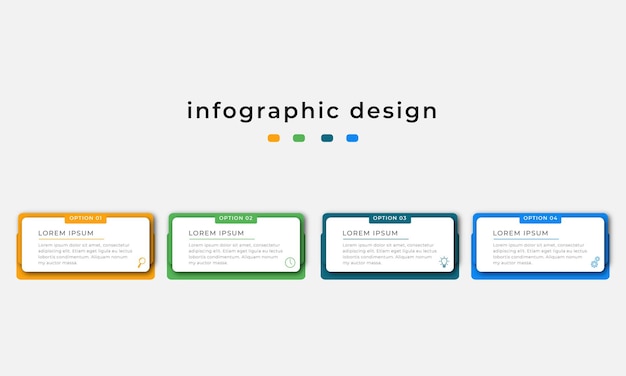 Passaggi timeline infografica modello di progettazione