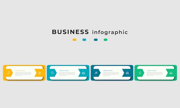 Passaggi timeline infografica modello di progettazione