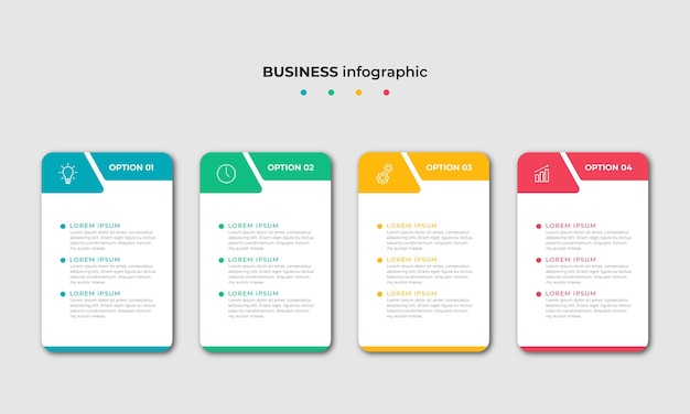 Modello di progettazione di infografica timeline di passaggi