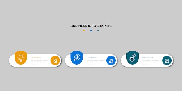 Steps timeline infographics design template