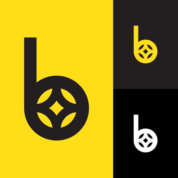 Vector ster en b-logo