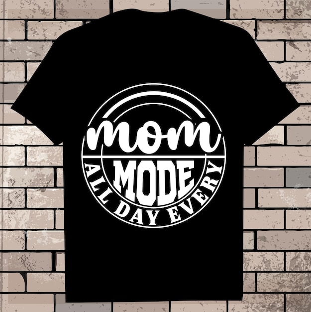 Sterk als een Mother's Day Definition Shirt Cursive Teen mom Heart Design
