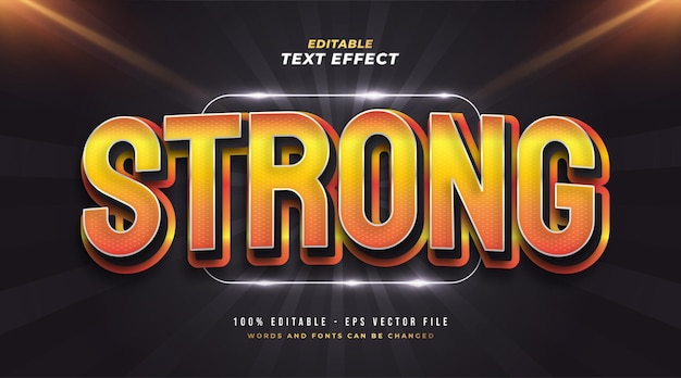Sterk bewerkbaar tekststijleffect