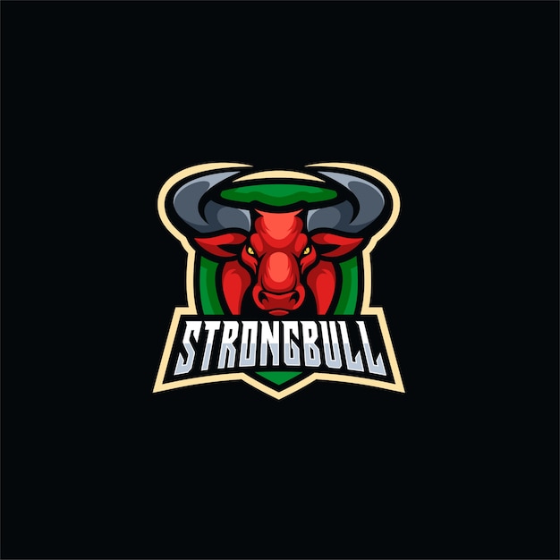 Sterk bull e sportlogo.