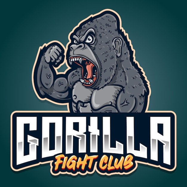 Sterk gorilla esport mixed martial arts-logo