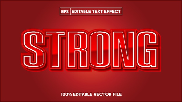 Sterke omtrek eps tekst effect