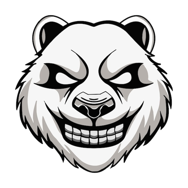 Sterke Panda vector mascotte illustratie