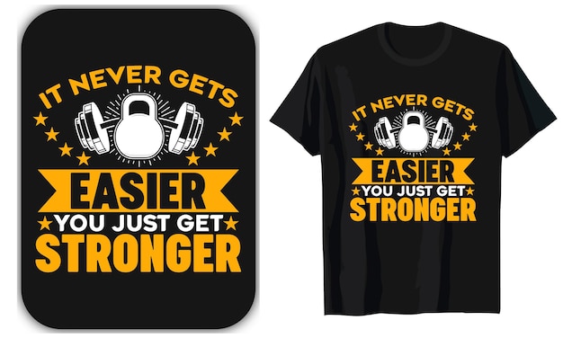 Sterker Gym Fitness T-shirtontwerp