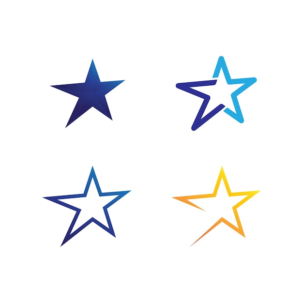 Sterpictogram en logo Sjabloon vector illustratie ontwerp