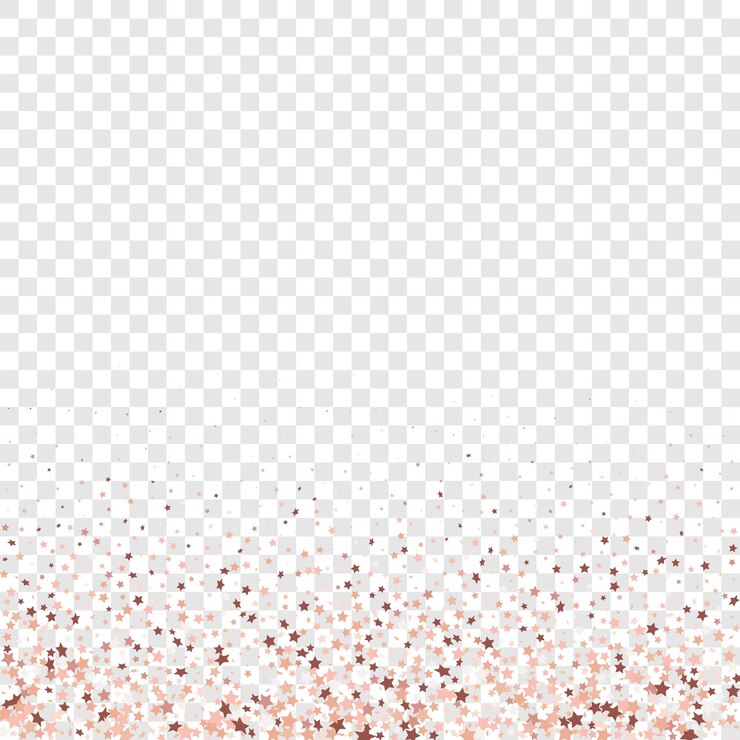 Sterren pailletten confetti op transparante achtergrond. Geïsoleerde platte verjaardagskaart. Gouden sterrenbanner. Voucher Cadeaukaart Sjabloon. Vector goud schittert. Vallende deeltjes op de vloer. Kerstfeest Frame.