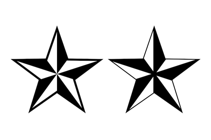 Vector sterren silhouet stijl