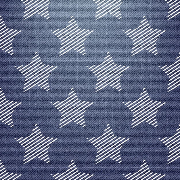 Sterrenpatroon op textiel, abstracte geometrische achtergrond. creatieve en luxe stijlillustratie
