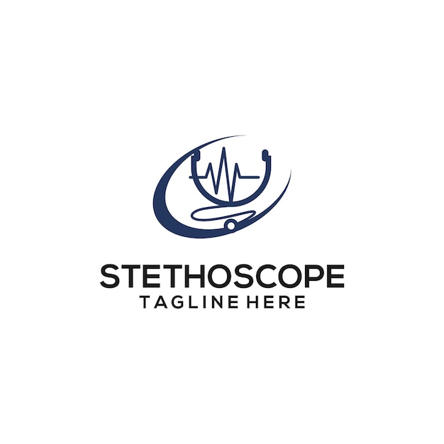 Stethoscoop logo concept vector. stethoscoop logo sjabloon vector