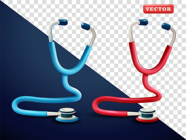 stethoscope 3d vector suitable for health business and design elements