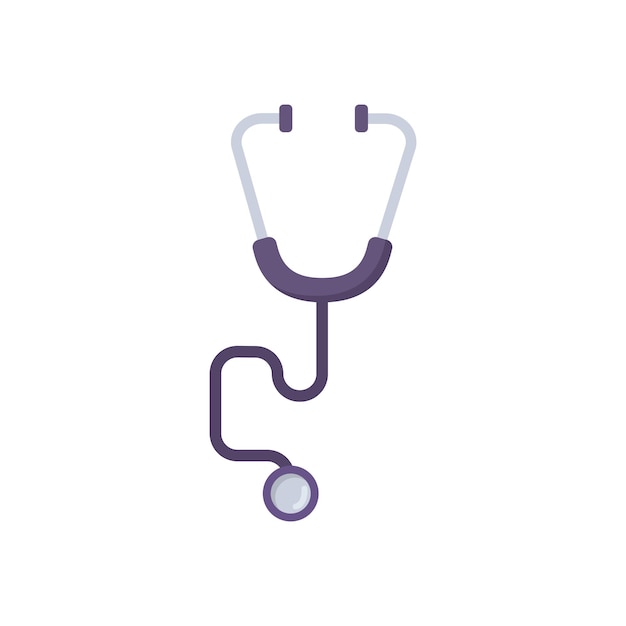 Stethoscope flat icon vector illustration