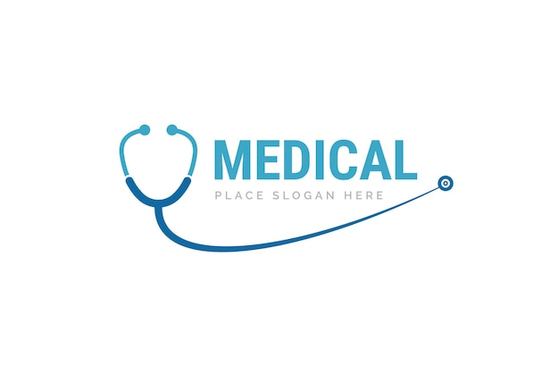 Stethoscope icon design illustration. health and medicine logo template.