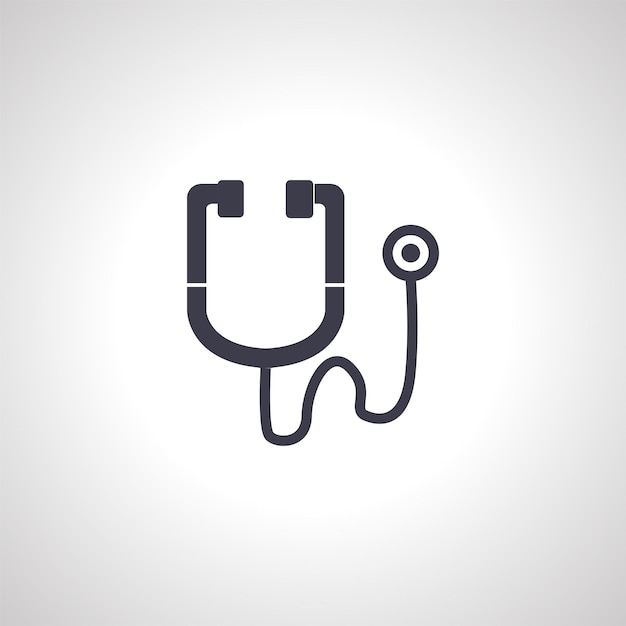 Stethoscope isolated icon medical stethoscope icon