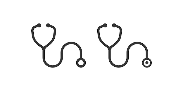 Stethoscope Line Icon Vector illustration desing