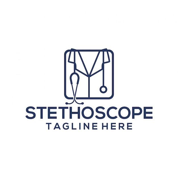 Stethoscope logo template