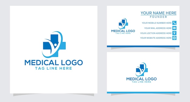 Stethoscope medical logo design