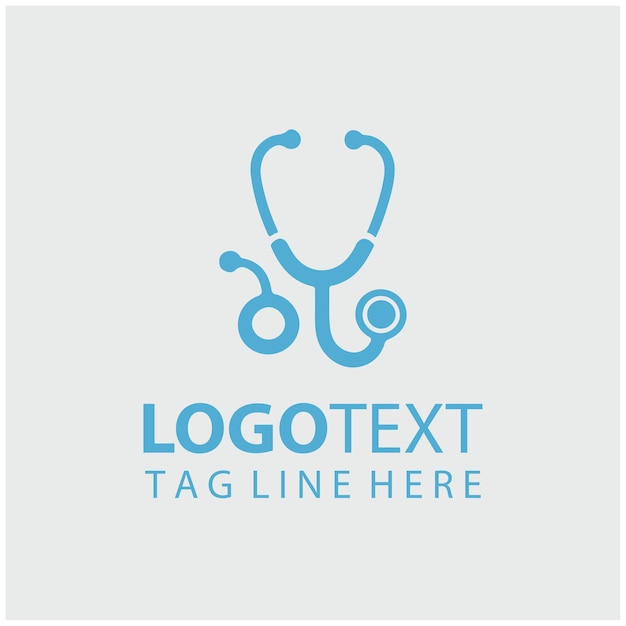 stethoscpe logo vector illustrations