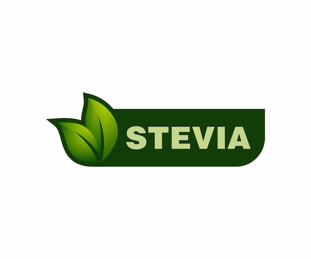 Stevia sweetener natural product label logo design stevia sweet label stamp