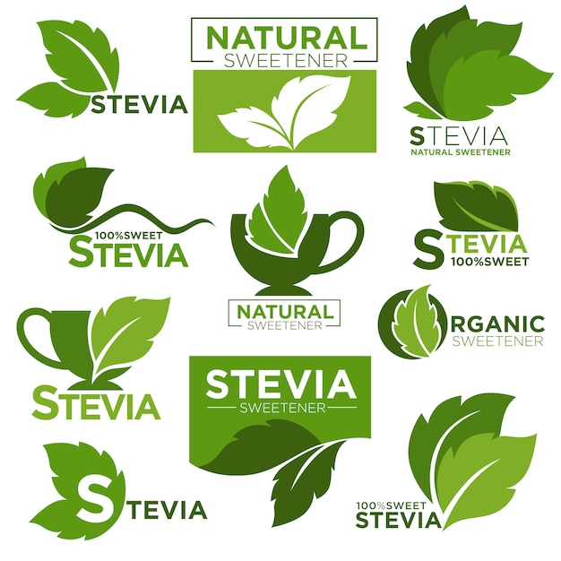 Stevia-zoetstofsuiker vervangt pictogrammen en labels voor gezonde producten