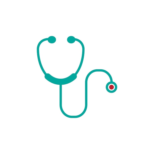 Vector sthetoscope icon medical icon vector logo design template