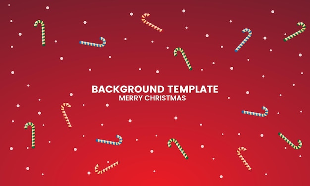 Stick Christmas red background vector illustration