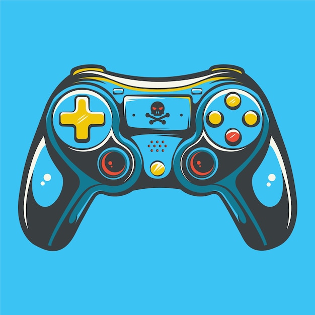 Stick controller art illustration