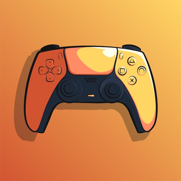 Vettore stick controller art illustration