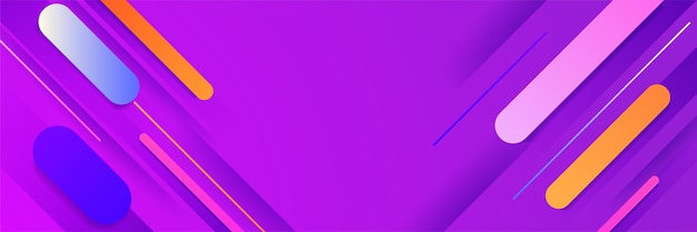 Stick gradient purple pink colorful Abstract design banner