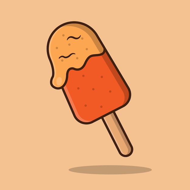 Stick Ice Cream Orange