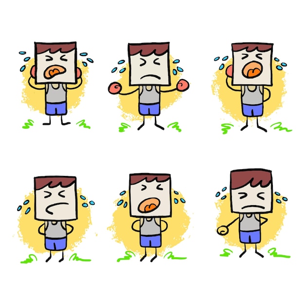 スティックマン (Stickman) - スティックマンのイラストを手で描いたキャラクター